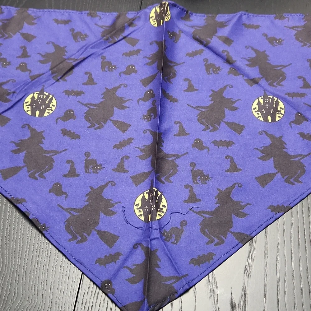 Purple Halloween Pet Bandana, New